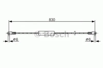 Трос, стояночная тормозная система BOSCH купить