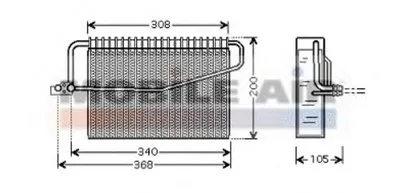 Испаритель, кондиционер VAN WEZEL купить