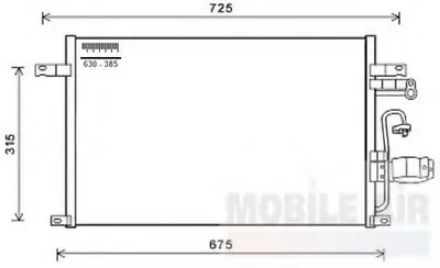 Конденсатор, кондиционер VAN WEZEL купить