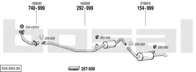 Система выпуска ОГ BOSAL купить