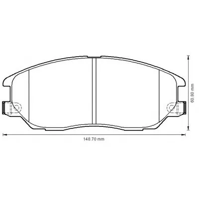 Комплект тормозных колодок, дисковый тормоз JURID купить