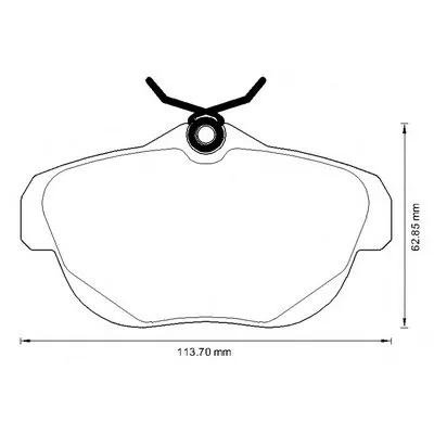 Комплект тормозных колодок, дисковый тормоз JURID купить