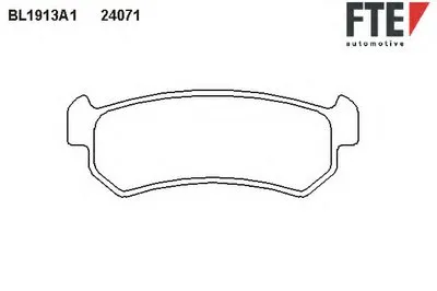 Комплект тормозных колодок, дисковый тормоз FTE купить