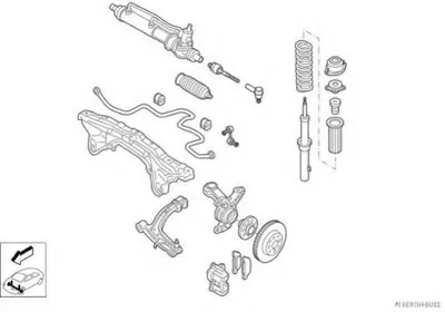 Рулевое управление; Подвеска колеса HERTH+BUSS JAKOPARTS купить