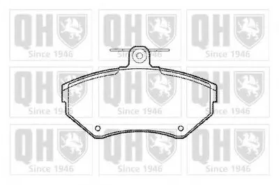 Комплект тормозных колодок, дисковый тормоз QUINTON HAZELL купить