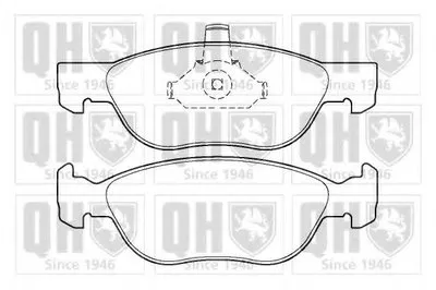 Комплект тормозных колодок, дисковый тормоз QUINTON HAZELL купить