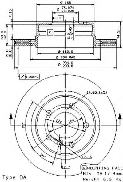 Тормозной диск COATED DISC LINE AP купить