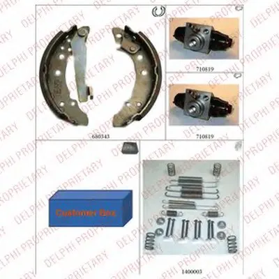 Комплект тормозных колодок DELPHI купить