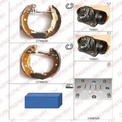 Комплект тормозных колодок DELPHI купить