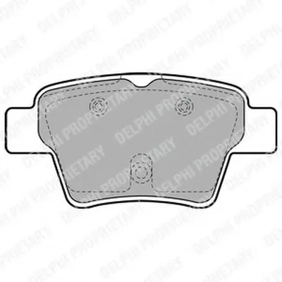 Комплект тормозных колодок, дисковый тормоз DELPHI купить