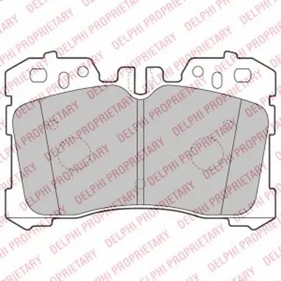 Комплект тормозных колодок, дисковый тормоз DELPHI купить