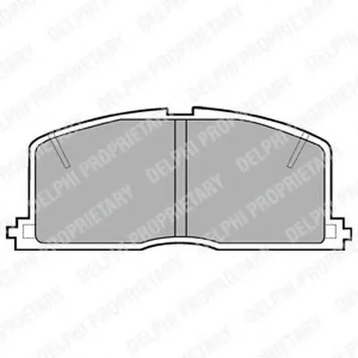 Комплект тормозных колодок, дисковый тормоз DELPHI купить