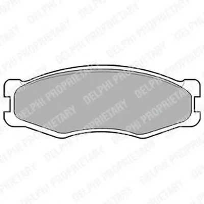 Комплект тормозных колодок, дисковый тормоз DELPHI купить