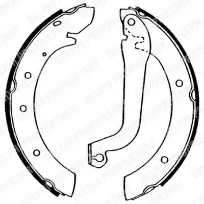 Комплект тормозных колодок DELPHI купить