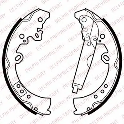 Комплект тормозных колодок, стояночная тормозная система DELPHI купить