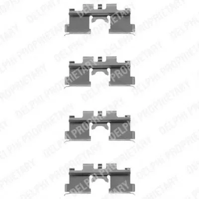 Комплектующие, колодки дискового тормоза DELPHI купить