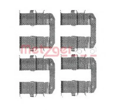 Комплектующие, колодки дискового тормоза METZGER купить