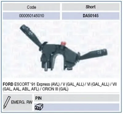 Выключатель на колонке рулевого управления MAGNETI MARELLI купить