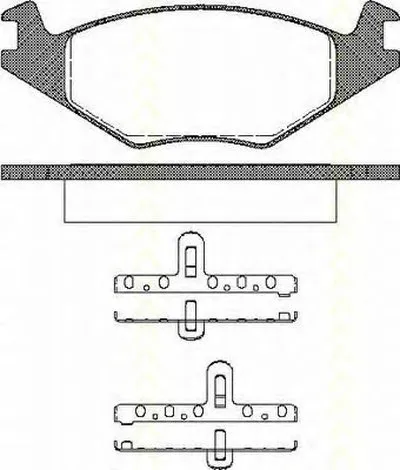 Комплект тормозных колодок, дисковый тормоз TRISCAN купить