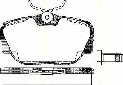 Комплект тормозных колодок, дисковый тормоз TRISCAN купить