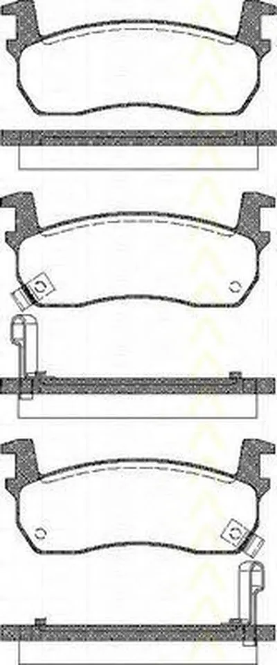 Комплект тормозных колодок, дисковый тормоз TRISCAN купить