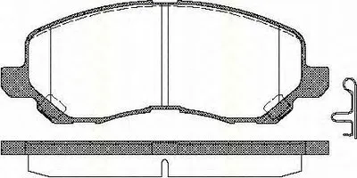 Комплект тормозных колодок, дисковый тормоз TRISCAN купить