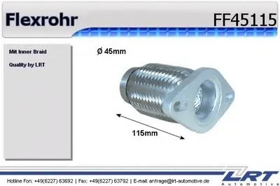 Гофрированная труба, выхлопная система LRT купить