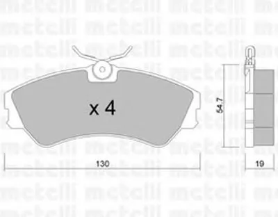 Комплект тормозных колодок, дисковый тормоз METELLI купить
