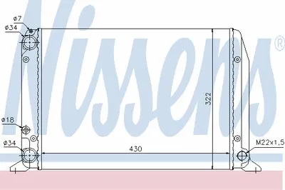 Радиатор, охлаждение двигателя NISSENS купить