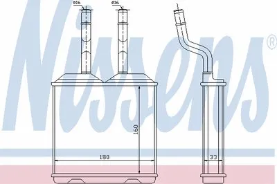 Теплообменник, отопление салона NISSENS купить