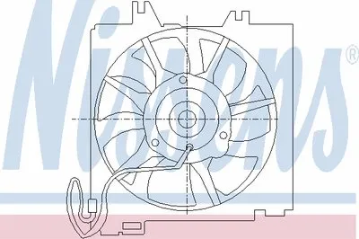 Вентилятор, конденсатор кондиционера NISSENS купить
