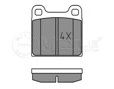 Комплект тормозных колодок, дисковый тормоз MEYLE купить