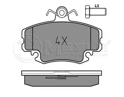 Комплект тормозных колодок, дисковый тормоз MEYLE купить