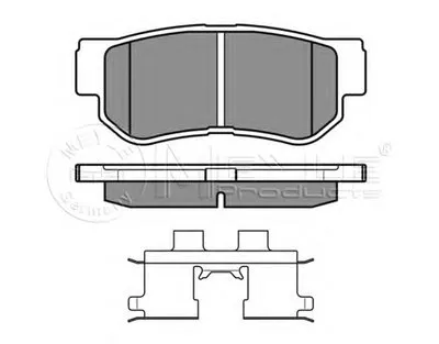 Комплект тормозных колодок, дисковый тормоз MEYLE купить