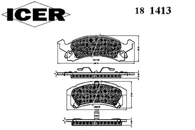 Комплект тормозных колодок, дисковый тормоз ICER купить