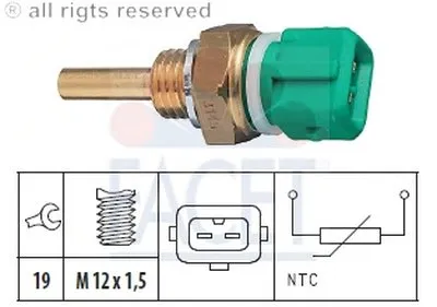 Датчик, температура охлаждающей жидкости; Датчик, температура охлаждающей жидкости; Датчик, температура охлаждающей жидкости FACET купить