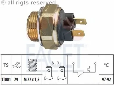 Термовыключатель, вентилятор радиатора FACET купить