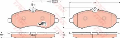 Комплект тормозных колодок, дисковый тормоз COTEC TRW купить