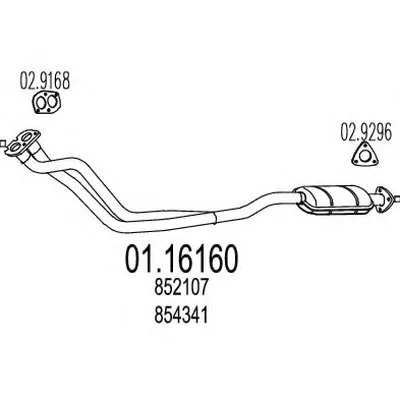 Труба выхлопного газа MTS купить