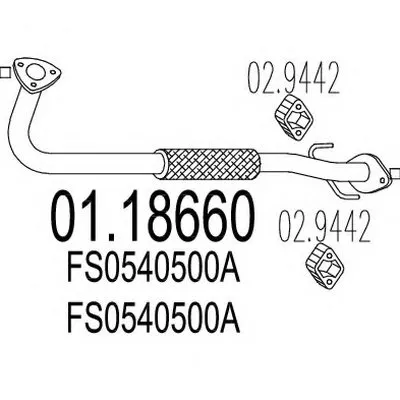 Труба выхлопного газа MTS купить