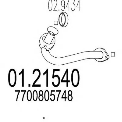 Труба выхлопного газа MTS купить