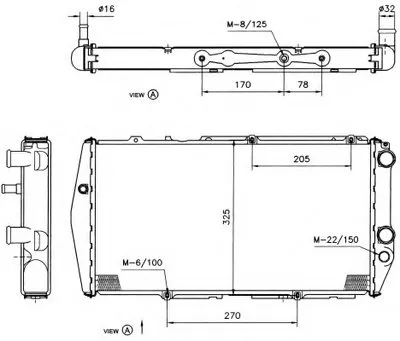 Радиатор, охлаждение двигателя NRF купить