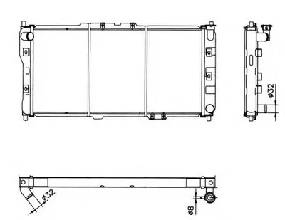 Радиатор, охлаждение двигателя NRF купить
