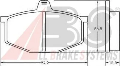 Комплект тормозных колодок, дисковый тормоз A.B.S. купить