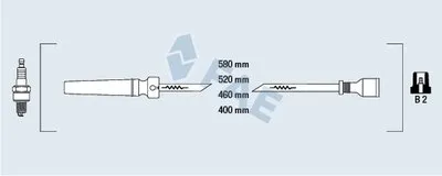 Комплект проводов зажигания FAE купить