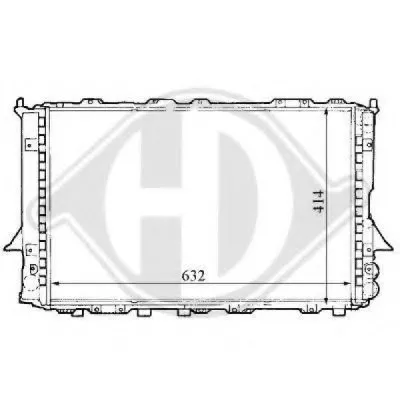 Радиатор, охлаждение двигателя DIEDERICHS купить