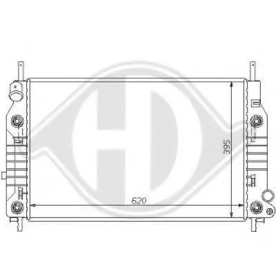 Радиатор, охлаждение двигателя DIEDERICHS купить