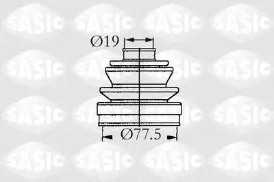Комплект пылника, приводной вал SASIC купить