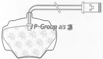 Комплект тормозных колодок, дисковый тормоз QH JP GROUP купить