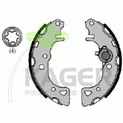 Комплект тормозных колодок KAGER купить